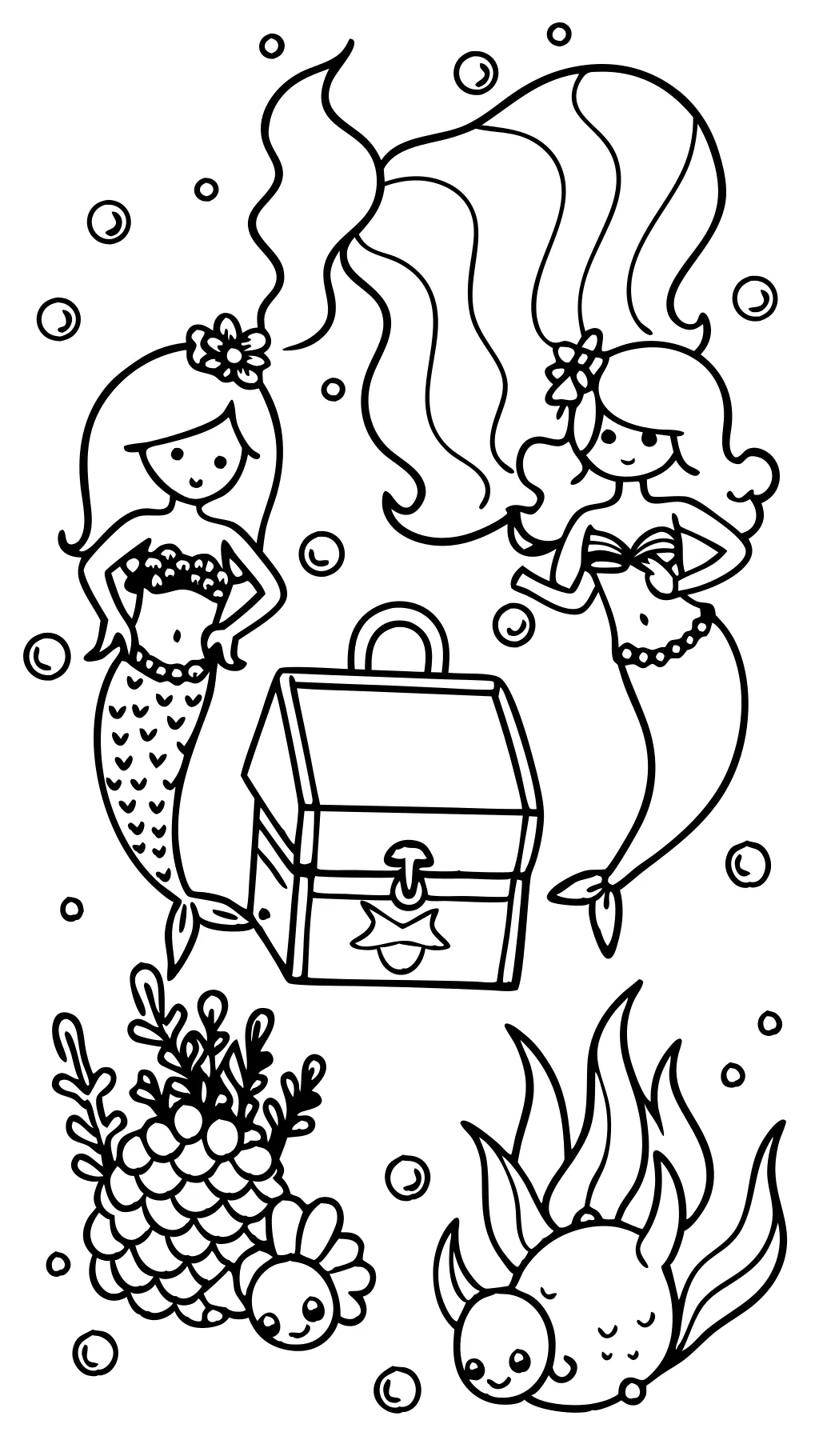 coloring pages mermaids